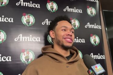 Anfernee Simons on the Development of His Role In Boston | Celtics-Bucks Postgame