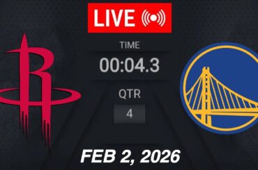 NBA LIVE! Golden State Warriors vs Houston Rockets | February 2, 2026 | 2026 NBA Season Live 2K