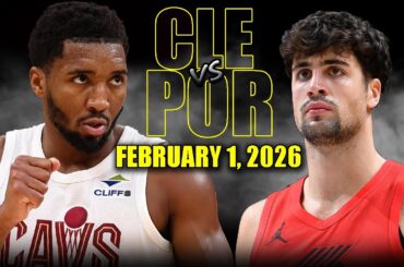 Cleveland Cavaliers vs Portland Trail Blazers Full Game Highlights – February 1, 2026 | NBA Season