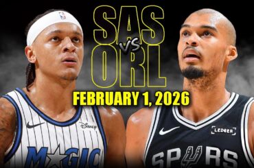 San Antonio Spurs vs Orlando Magic Full Game Highlights – February 1, 2026 | NBA Season
