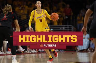 USC Women’s Basketball vs Rutgers Highlights | Trojans win 71-39