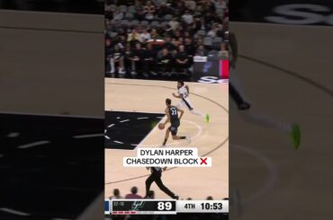 Dylan Harper with the emphatic rejection 😱