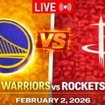 NBA LIVE! Houston Rockets vs Golden State Warriors  | February 2, 2026 | Warriors vs Rockets 2K