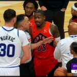 Scottie Barnes and Jusuf Nurkić playing physical leads to mini scuffle
