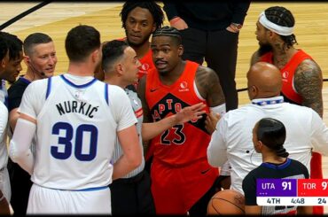 Scottie Barnes and Jusuf Nurkić playing physical leads to mini scuffle
