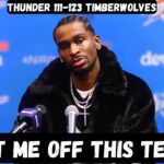 Shai Gilgeous Alexander REQUESTS TRADE to LAKERS after loss - Post Game Interview vs Timberwolves