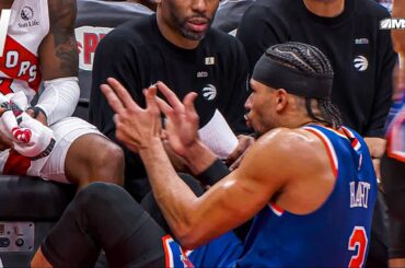 Josh Hart TAUNTS the Raptors Bench… Then Gets SMACKED With a Towel 😂