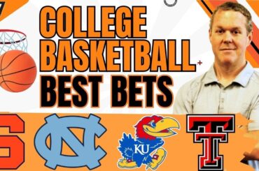 BEST Monday College Basketball Picks! | Syracuse vs North Carolina & Kansas vs Texas Tech