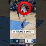 Ty Jerome hits an insane and-1 in his Grizzlies return!