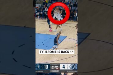 Ty Jerome hits an insane and-1 in his Grizzlies return!