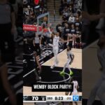 5️⃣ blocks for Wemby tonight! #nba #spurs