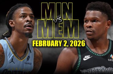 Minnesota Timberwolves vs Memphis Grizzlies Full Game Highlights – February 2, 2026 | NBA Season