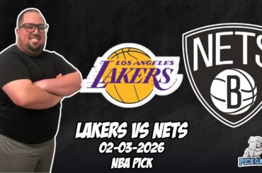 Los Angeles Lakers vs Brooklyn Nets 2/3/26 NBA Free Picks & Prediction | NBA Betting Tips