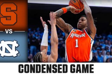 Syracuse vs. North Carolina Condensed Game | 2025-26 ACC Men's Basketball