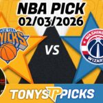 New York Knicks vs Washington Wizards Pick 2/3/26 NBA Pick Prediction