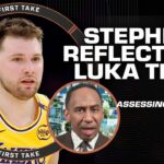 Stephen A. reflects on the Luka Doncic trade...ONE YEAR LATER 👀 | First Take
