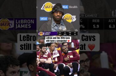 Bron is still close with the 2016 Cavs 🙌