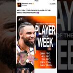 Dillon Brooks Named Western Conference Player Of The Week #suns