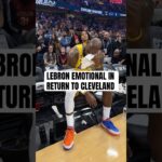 LeBron soaks in his Cleveland tribute 🥹🙏