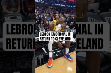 LeBron soaks in his Cleveland tribute 🥹🙏