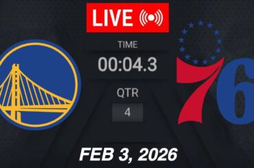 NBA LIVE! Golden State Warriors vs Philadelphia 76ers | February 3, 2026 | 2026 NBA Season Live 2K