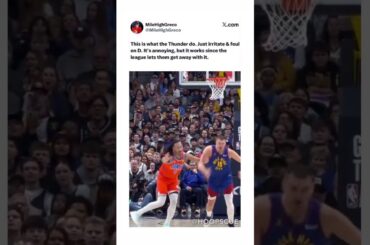 Thunder playing HARD against Jokic 👀