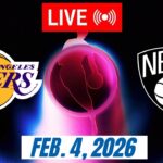NBA LIVE! Los Angeles Lakers vs Brooklyn Nets | February 4, 2026 | 2026 NBA Season Live (2K)