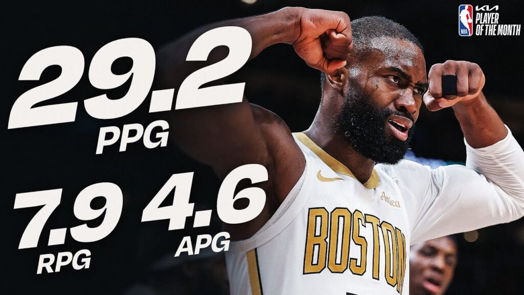 Jaylen Brown Named @kia  Eastern Conference Player of the Month for January