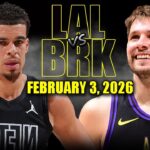 Los Angeles Lakers vs Brooklyn Nets Full Game Highlights – February 3, 2026 | NBA Season