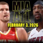 Miami Heat vs Atlanta Hawks Full Game Highlights – February 3, 2026 | NBA Season