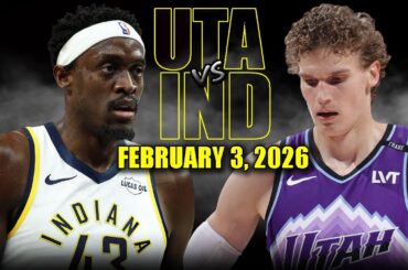 Utah Jazz vs Indiana Pacers Full Game Highlights – February 3, 2026 | NBA Season