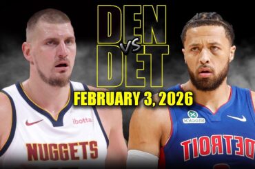 Denver Nuggets vs Detroit Pistons Full Game Highlights – February 3, 2026 | NBA Season