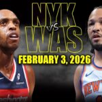 New York Knicks vs Washington Wizards Full Game Highlights – February 3, 2026 | NBA Season