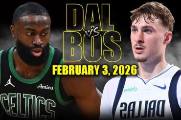 Dallas Mavericks vs Boston Celtics Full Game Highlights – February 3, 2026 | NBA Season