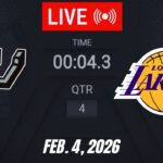 NBA LIVE! Los Angeles Lakers vs San Antonio Spurs February 4, 2026 | 2026 NBA Season Live 2K