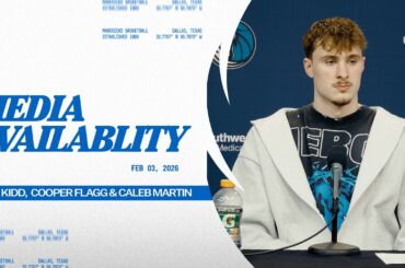 Jason Kidd, Cooper Flagg & Caleb Martin | Media Availability vs BOS | 2/3/26