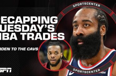 REACTION to Cavaliers trading for James Harden 👀 How will he fit in Cleveland⁉️ | SportsCenter