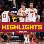 USC Men's Basketball vs Indiana Highlights | Trojans win 81-76