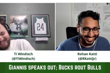 Giannis speaks out on trade noise; Bucks beat down Bulls