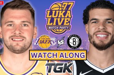 LA Lakers vs Brooklyn Nets | Watch Along + Play by play Reactions | LUKA LIVE