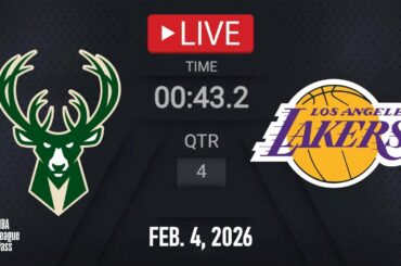 NBA LIVE! Los Angeles Lakers vs Milwaukee Bucks | Feb. 4, 2026 | Bucks vs Lakers NBA LIVE 2K26