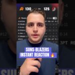 Instant Reaction To The Phoenix Suns BEATING The Trail Blazers 🔥#nba #phoenixsuns #collingillespie