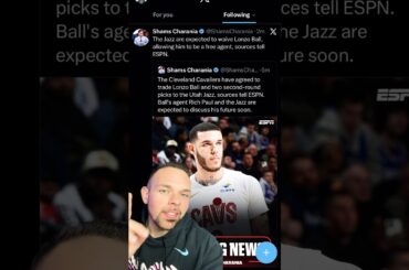 Breaking News: Cavs Trade Lonzo Ball to the Utah Jazz #clevelandcavaliers #nba #lonzoball #lamelo