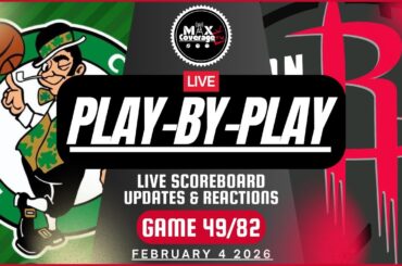 🔴LIVE - Boston Celtics vs Houston Rockets - Play-By-Play & Reactions (2/4/26)