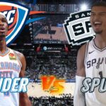 Oklahoma City Thunder vs San Antonio Spurs Live Play by Play & Scoreboard