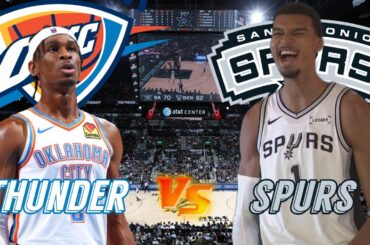 Oklahoma City Thunder vs San Antonio Spurs Live Play by Play & Scoreboard