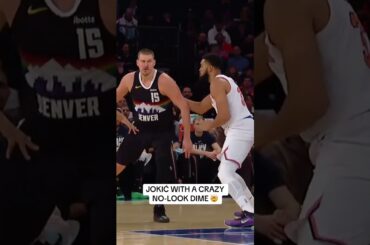 Joker drops a SICK no-look dime in MSG!