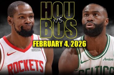 Houston Rockets vs Boston Celtics Full Game Highlights – February 4, 2026 | NBA Season