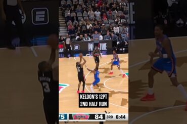 KJ IS COOKING 🔥  #spurs #nba #keldonjohnson