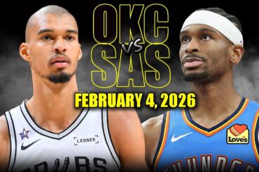 Oklahoma City Thunder vs San Antonio Spurs Full Game Highlights – February 4, 2026 | NBA Season